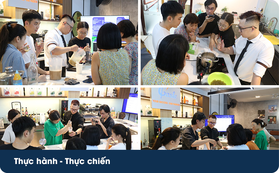 học thực hành pha chế barista