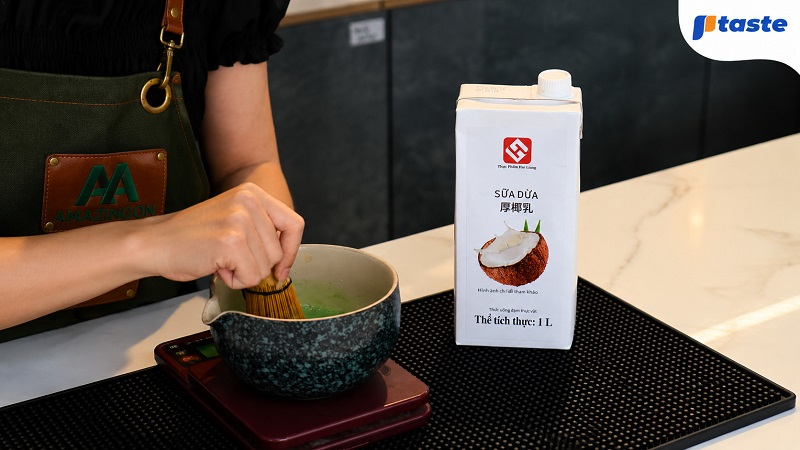 Matcha sữa dừa